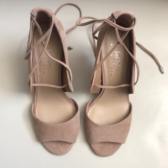 Suede Nude Lord & Taylor Heels - Picture 10 of 10